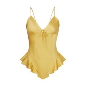NWT Skims Yellow Teddy Bodysuit